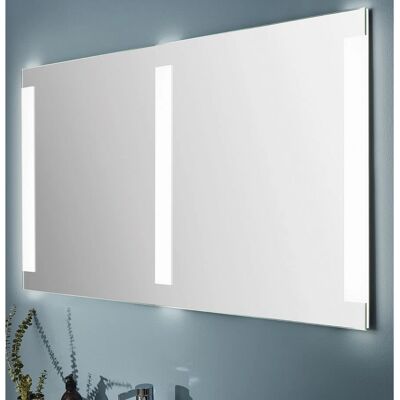Sprinz XSL31400 - Weiß LED Badspiegel mit 3 seitlichen Sandstrahlungen Sprinz XSL31400 - Weiß LED Badspiegel mit 3 seitlichen Sandstrahlungen