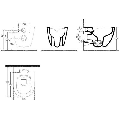 Alape - SmartFixPlus WC Sitz - Toilette ohne Spülrand Alape - SmartFixPlus WC Sitz - Toilette ohne Spülrand