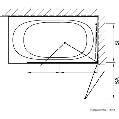 Kronenbach KB420SP9R - Duschtür, rechts, Sondergröße Kronenbach KB420SP9R - Duschtür, rechts, Sondergröße