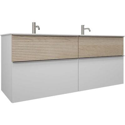 burgbad - Fiumo Mineralguss - 142 cm - Doppelwaschtisch mit Unterschrank burgbad - Fiumo Mineralguss - 142 cm - Doppelwaschtisch mit Unterschrank