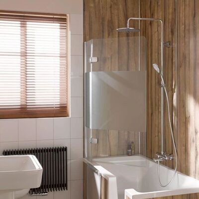 HSK Premium Softcube Badewannenaufsatz - Anschlag links HSK Premium Softcube Badewannenaufsatz - Anschlag links