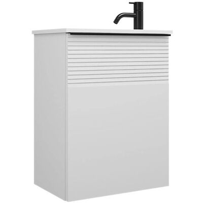 burgbad - Fiumo - Plissée Front - 1-Tür rechts - Badunterschrank burgbad - Fiumo - Plissée Front - 1-Tür rechts - Badunterschrank