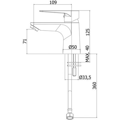 Kronenbach - Radia 3.0 - 5 l/min - Kaltstart - Waschtischarmatur Kronenbach - Radia 3.0 - 5 l/min - Kaltstart - Waschtischarmatur