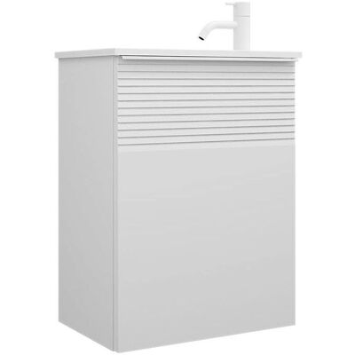 burgbad - Fiumo - 47 cm - Plissée-Struktur - Waschtisch burgbad - Fiumo - 47 cm - Plissée-Struktur - Waschtisch