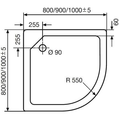 HSK Modell 50510004 - Superflache Duschwanne 100x100 cm HSK Modell 50510004 - Superflache Duschwanne 100x100 cm