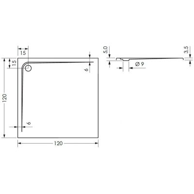 Steinkamp MBRBC120120 Duschwanne - 120x120cm Superflach Steinkamp MBRBC120120 Duschwanne - 120x120cm Superflach