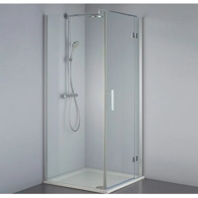 Sanipa Douchedeur - Chromo-Optiek 6mm Veiligheidsglas - Licht-matte afwerking Sanipa Douchedeur - Chromo-Optiek 6mm Veiligheidsglas - Licht-matte afwerking