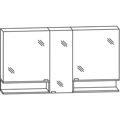 Puris - c!mano Serie A - 150x80 cm - Spiegelschrank Puris - c!mano Serie A - 150x80 cm - Spiegelschrank
