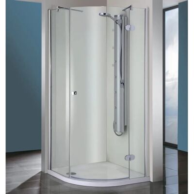 Duravit Chrom-Duschkabine - Rund 90x90cm - 55cm rechts Duravit Chrom-Duschkabine - Rund 90x90cm - 55cm rechts
