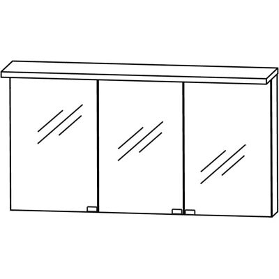 Puris Star Line Spiegelschrank - LED-Beleuchtung - 140x15x66.8 cm Puris Star Line Spiegelschrank - LED-Beleuchtung - 140x15x66.8 cm