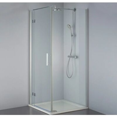 Steinkamp Lifestyle Scharnierdeur met Zijpaneel - 100 x 80 cm - Chroom Steinkamp Lifestyle Scharnierdeur met Zijpaneel - 100 x 80 cm - Chroom
