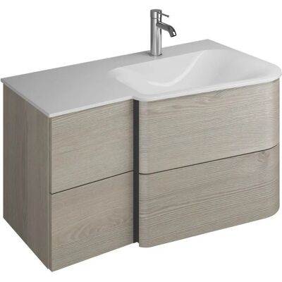 burgbad Badu Mineralguss-Waschtisch mit Unterschrank - 92cm, 2 Schubladen burgbad Badu Mineralguss-Waschtisch mit Unterschrank - 92cm, 2 Schubladen
