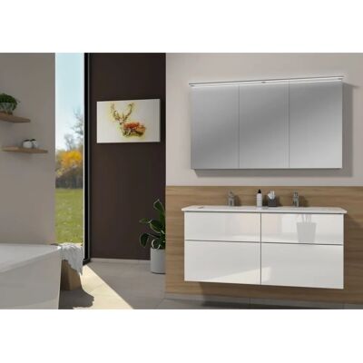 Sanipa Malte Möbelset - Doppel-Waschtisch, Spiegelschrank, 130cm Sanipa Malte Möbelset - Doppel-Waschtisch, Spiegelschrank, 130cm