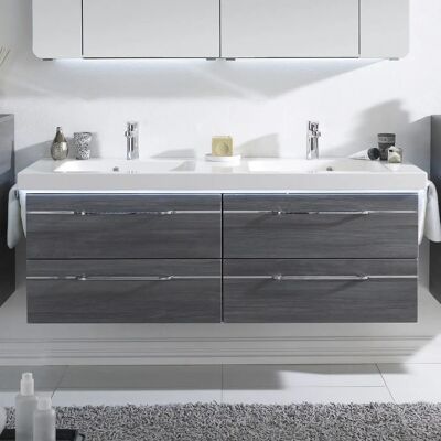 Pelipal Balto Waschtischkombination - Mineralmarmor, 148,2cm, 4 Schubladen - Waschtischunterschrank Pelipal Balto Waschtischkombination - Mineralmarmor, 148,2cm, 4 Schubladen - Waschtischunterschrank