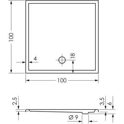 Steinkamp Life 100x100cm Douchebak - Douche Steinkamp Life 100x100cm Douchebak - Douche