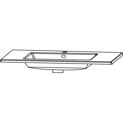 Puris Cool Line Keramik-Waschtisch 121 cm - Waschtisch Puris Cool Line Keramik-Waschtisch 121 cm - Waschtisch