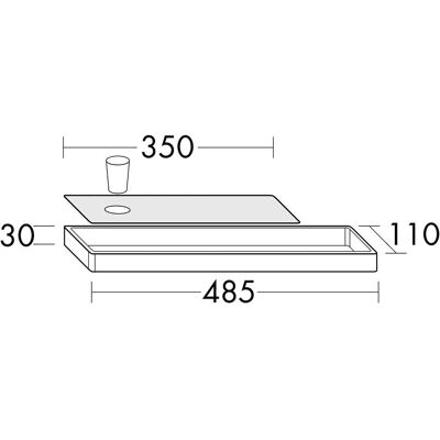burgbad ACDO485 Wandablage - Chrom-Optik burgbad ACDO485 Wandablage - Chrom-Optik