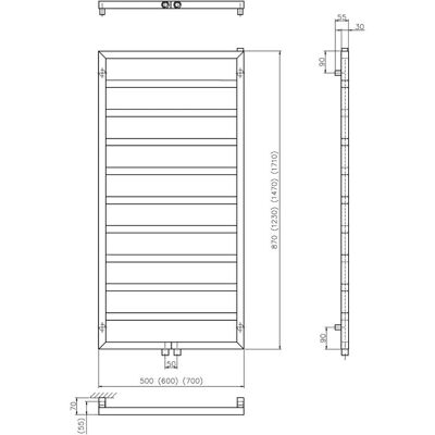 Megabad Quara Badheizkörper - 60 x 171 cm - Badheizkörper Megabad Quara Badheizkörper - 60 x 171 cm - Badheizkörper