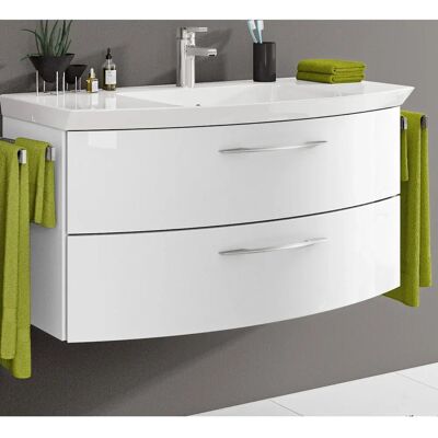 Pelipal - Cassca - 101 cm Mineralmarmor - Griff N1 - Badezimmerwaschtisch Pelipal - Cassca - 101 cm Mineralmarmor - Griff N1 - Badezimmerwaschtisch