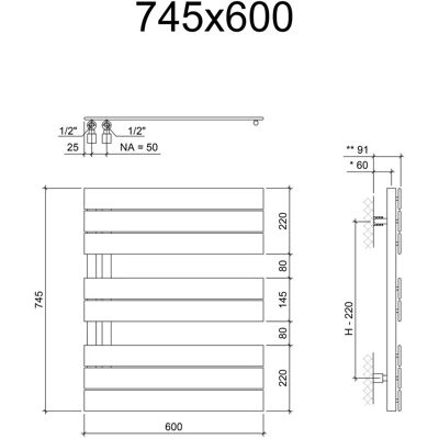 Megabad Profi Collection Plan Open Badkamerradiator - Badkamerradiator Megabad Profi Collection Plan Open Badkamerradiator - Badkamerradiator