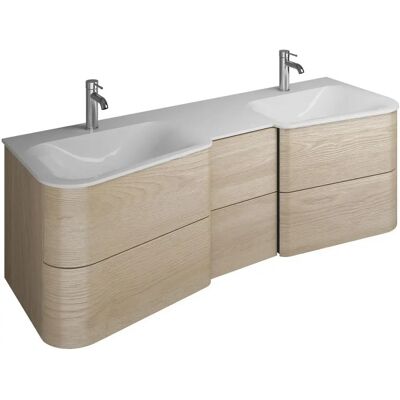 burgbad Badu Mineralguss-Waschtisch incl. Unterschrank 152 cm - Washbasin and Vanity Unit burgbad Badu Mineralguss-Waschtisch incl. Unterschrank 152 cm - Washbasin and Vanity Unit