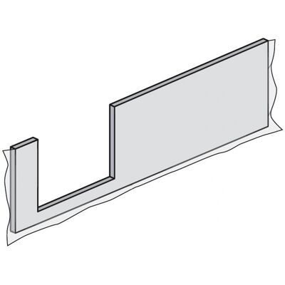 HSK - Dobla shower tray 170 cm - Linker ingang - front apron HSK - Dobla shower tray 170 cm - Linker ingang - front apron