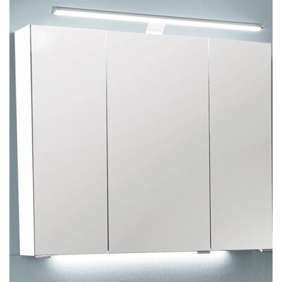 Puris Vuelta Spiegelschrank Serie A - 3 Türen, 3 Glasböden, Facettenschliff Puris Vuelta Spiegelschrank Serie A - 3 Türen, 3 Glasböden, Facettenschliff