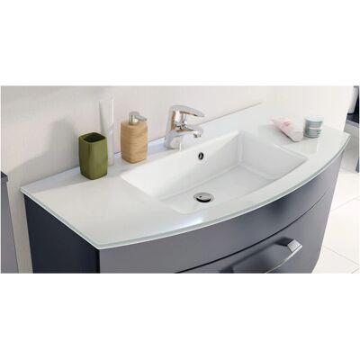 Pelipal Cassca Glas-Waschtisch - 101 cm - Außenüberlauf Pelipal Cassca Glas-Waschtisch - 101 cm - Außenüberlauf