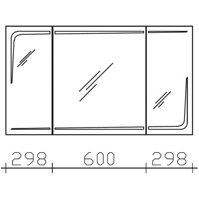 Pelipal Modell RD-SPS05-25 - Spiegelschrank mit LED-Beleuchtung Pelipal Modell RD-SPS05-25 - Spiegelschrank mit LED-Beleuchtung