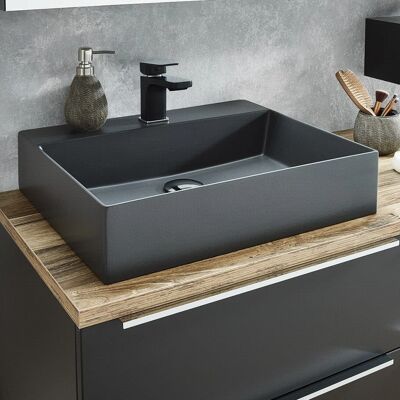 Puris WTM480643 Keramik-Aufsatzwaschtisch Squared - Waschtisch Puris WTM480643 Keramik-Aufsatzwaschtisch Squared - Waschtisch
