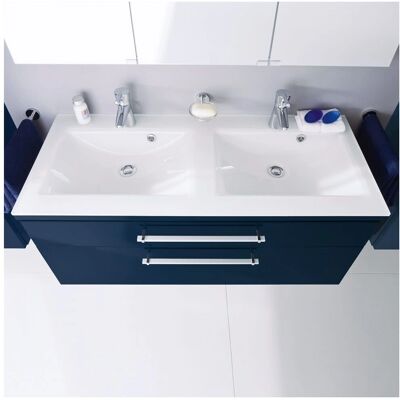 Puris Cool Line Waschtischunterschrank 120 x 47 x 52,4 cm - Doppelwaschtisch Puris Cool Line Waschtischunterschrank 120 x 47 x 52,4 cm - Doppelwaschtisch