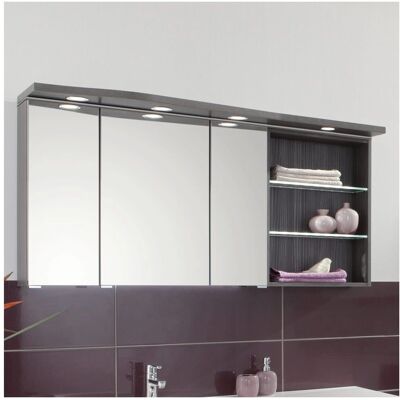 Puris Swing Spiegelschrank - LED Einbaustrahler - Regal rechts - Spiegelschrank Puris Swing Spiegelschrank - LED Einbaustrahler - Regal rechts - Spiegelschrank
