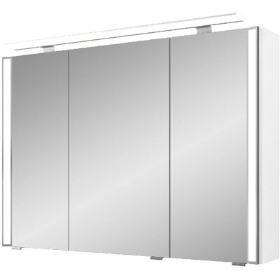 Pelipal S26 Spiegelschrank - 3 Klapptüren, Außensteuerung, Unten Pelipal S26 Spiegelschrank - 3 Klapptüren, Außensteuerung, Unten