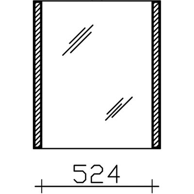 Pelipal S25 Spiegelschrank - LED Lichtprofil, Modul rechts, Anschlag links Pelipal S25 Spiegelschrank - LED Lichtprofil, Modul rechts, Anschlag links