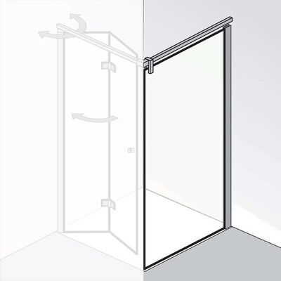 HSK Atelier Plan Seitenwand für Drehfalttür 100 cm HSK Atelier Plan Seitenwand für Drehfalttür 100 cm