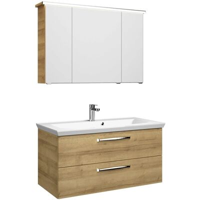 Pelipal Trentino Möbelset - Mineralmarmorwaschtisch, LED-Profil, 110cm Pelipal Trentino Möbelset - Mineralmarmorwaschtisch, LED-Profil, 110cm