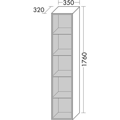 burgbad Yumo Hochschrank - Griff G0179 - LED-Innenbeleuchtung - 35x32x176 cm burgbad Yumo Hochschrank - Griff G0179 - LED-Innenbeleuchtung - 35x32x176 cm