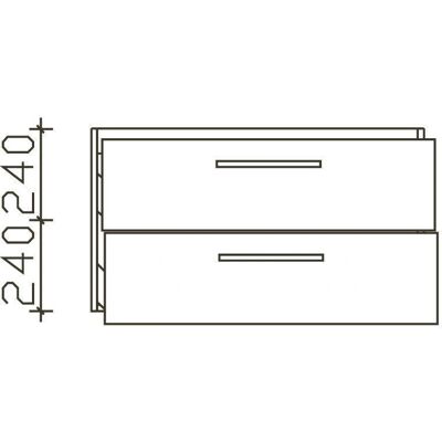 Pelipal Pineo Waschtischunterschrank - 2 Auszüge - 88 x 44 x 48 cm Pelipal Pineo Waschtischunterschrank - 2 Auszüge - 88 x 44 x 48 cm
