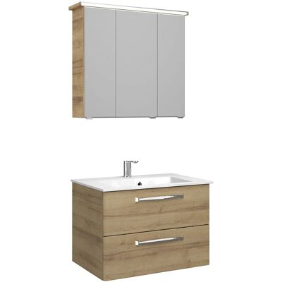 Pelipal Trentino Möbelkombination mit Mineralmarmorwaschtisch - 77 cm, SPS LED Profil Pelipal Trentino Möbelkombination mit Mineralmarmorwaschtisch - 77 cm, SPS LED Profil