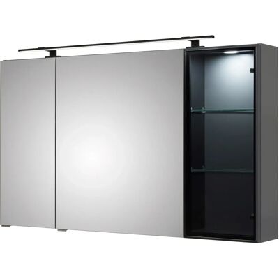 Pelipal Balto Spiegelschrank - Schwarz Matt - 120x17x70.3 cm Pelipal Balto Spiegelschrank - Schwarz Matt - 120x17x70.3 cm