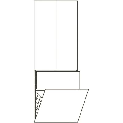 Pelipal Cassca Hochschrank - Wäschekippe, Schublade, Glasregale Pelipal Cassca Hochschrank - Wäschekippe, Schublade, Glasregale