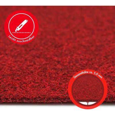 ANDIAMO Invita Teppich - Hochbelastbar, 5mm, Rot ANDIAMO Invita Teppich - Hochbelastbar, 5mm, Rot