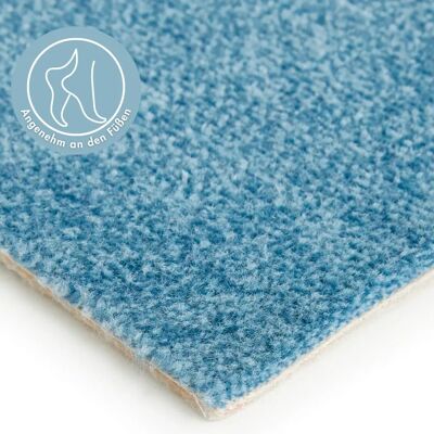 ANDIAMO Velours Catania Teppich - Blau, 400/500cm, 7,5mm ANDIAMO Velours Catania Teppich - Blau, 400/500cm, 7,5mm