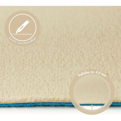 ANDIAMO Velours Kira Teppich - Beige 400x200cm - Teppichboden ANDIAMO Velours Kira Teppich - Beige 400x200cm - Teppichboden