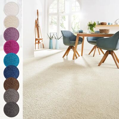 ANDIAMO Teppich Sophie Velours - Strapazierfähig, Breite 400-500cm, Beige ANDIAMO Teppich Sophie Velours - Strapazierfähig, Breite 400-500cm, Beige