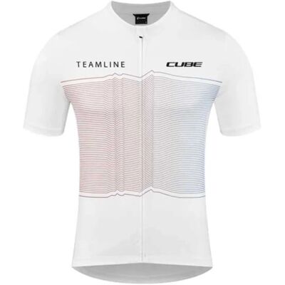 Cube CMPT Weiß Trikot - Atmungsaktives Mesh, Ergonomischer Schnitt Cube CMPT Weiß Trikot - Atmungsaktives Mesh, Ergonomischer Schnitt
