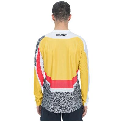 Maglia Vertex Giallo Cube - Top Tecnico Enduro Maglia Vertex Giallo Cube - Top Tecnico Enduro