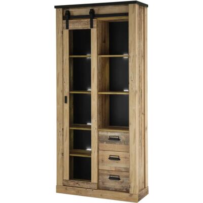Höffner Sintra Holzfarbige Vitrine - Kommode & Sideboard Höffner Sintra Holzfarbige Vitrine - Kommode & Sideboard