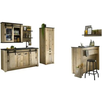 HOME AFFAIRE - Sherwood - Old Style hell Dekor - kitchen set HOME AFFAIRE - Sherwood - Old Style hell Dekor - kitchen set