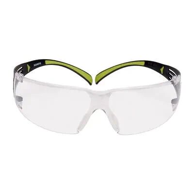 3M SecureFit 400 Schutzbrille - Klare Gläser - Schwarz/Grün 3M SecureFit 400 Schutzbrille - Klare Gläser - Schwarz/Grün